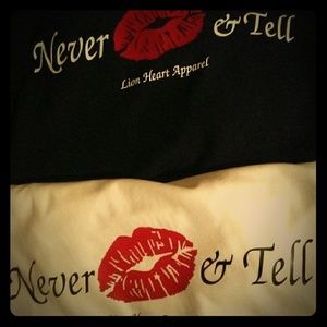 Never kiss n tell tees